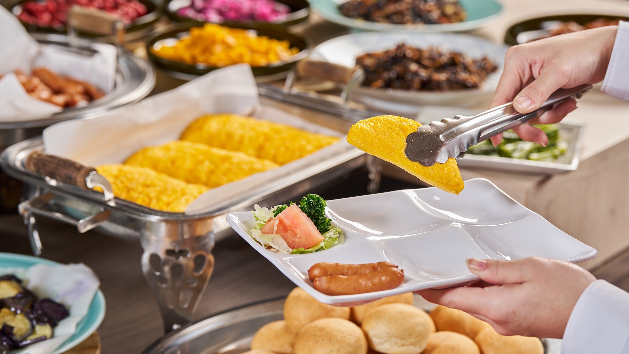 冬の朝食バイキング