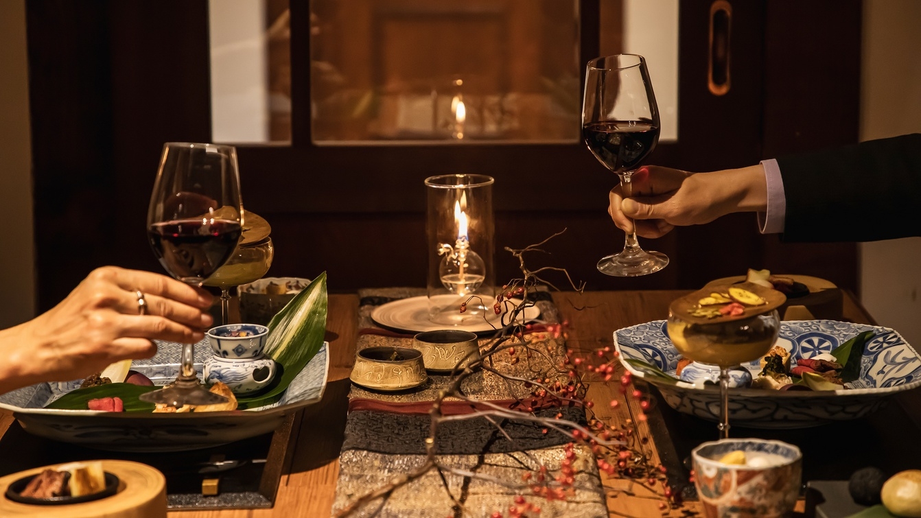 【岩崎葉子監修】テーブルコーディネートプラン【1日2組限定】上質なテーブルセットで特別な夜を