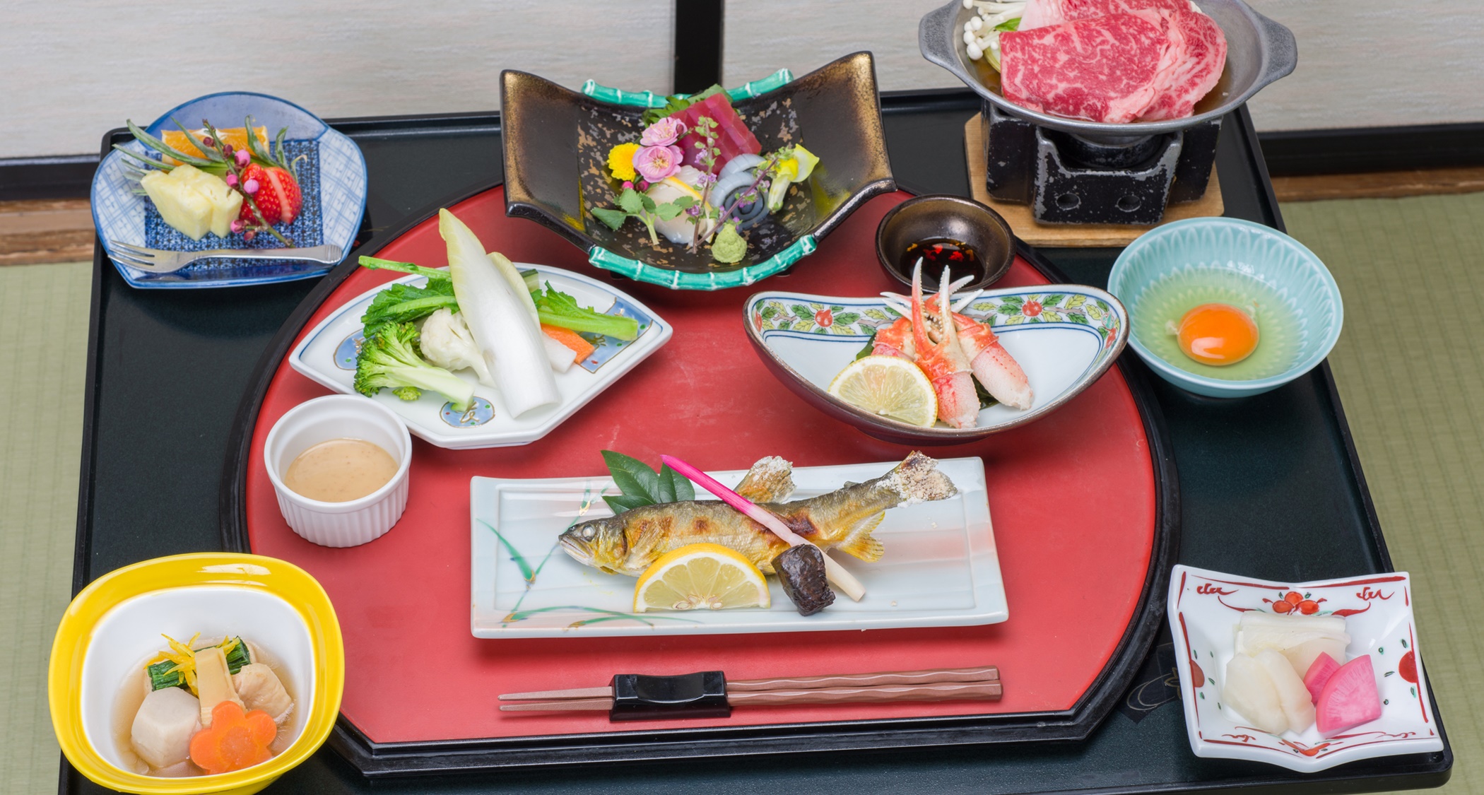 *夕食一例/ お料理少なめの季節の和会席<くつろぎコース>