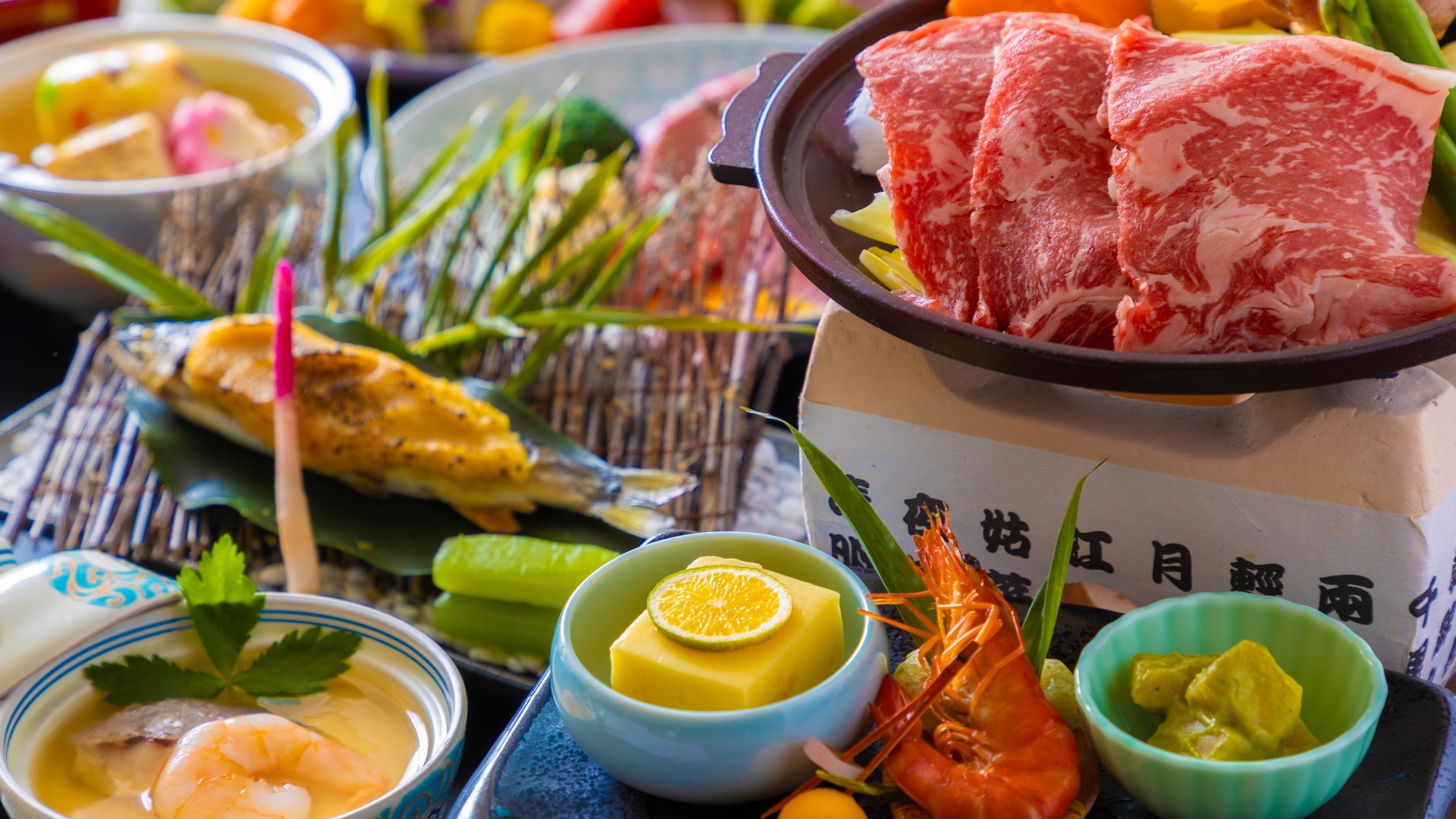 【豪華食材堪能！お客様満足度No1】上州牛料理やお造り盛り合わせなど♪贅沢な気分で■榛名の恵み会席