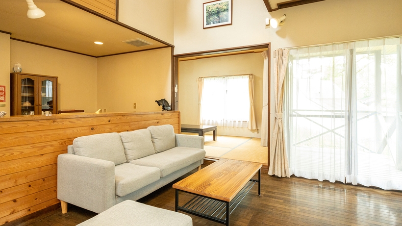 ぺットOK/ゆったり寛げる戸建てタイプ2階建2LDKコテージ