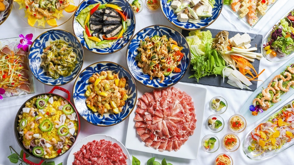 【春SALE】天然掛け流し温泉が滞在中なんどでも利用OK◎夕食はしゃぶしゃぶビュッフェ／夕朝食付