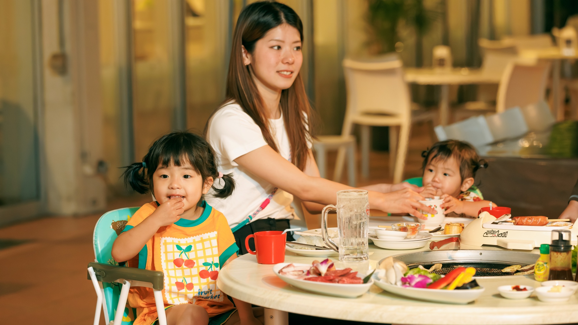 家族で楽しむBBQビュッフェ♪