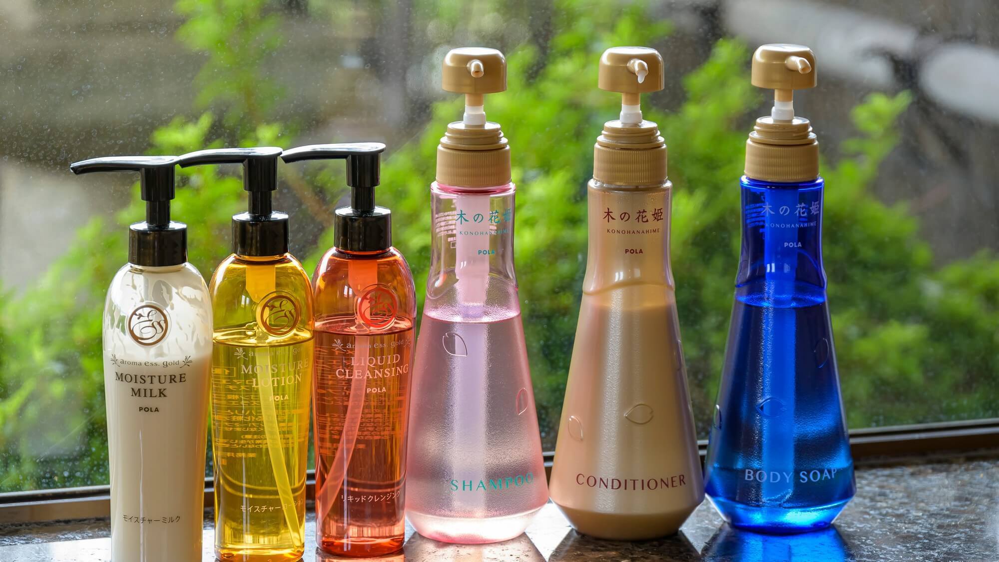 【GENJI香】客室アメニティ一例。贅沢なバスタイムをお楽しみください。