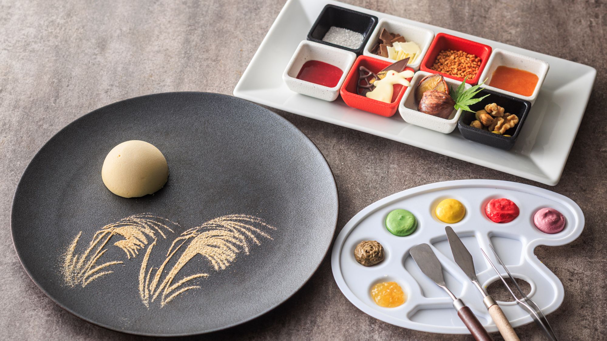 秋の食べられるアート体験（喫茶メニュー）