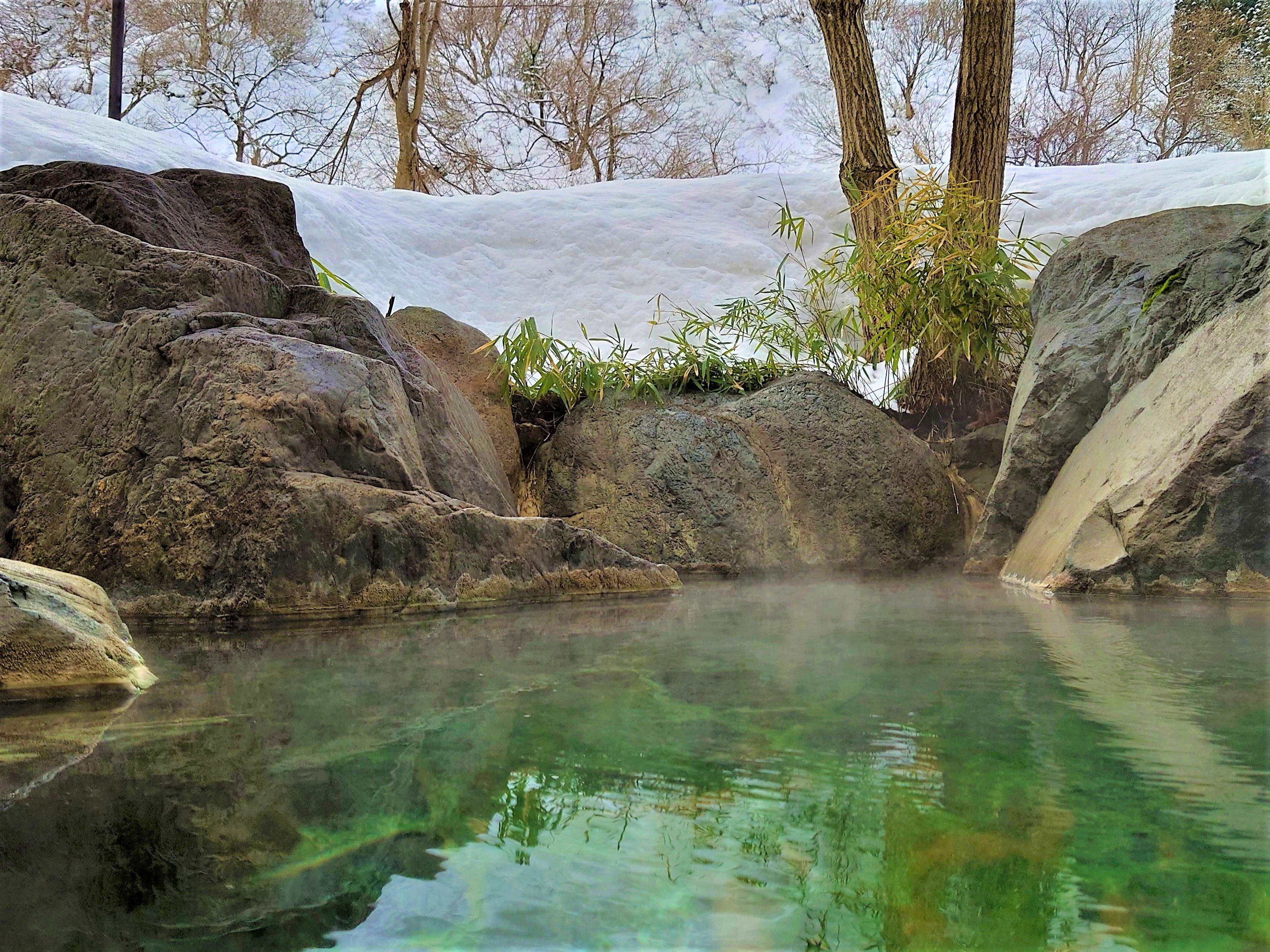 冬の露天風呂