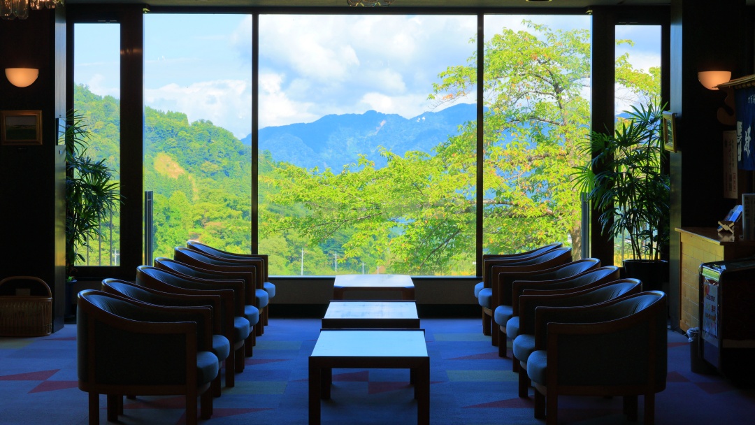 2階ロビーからの展望