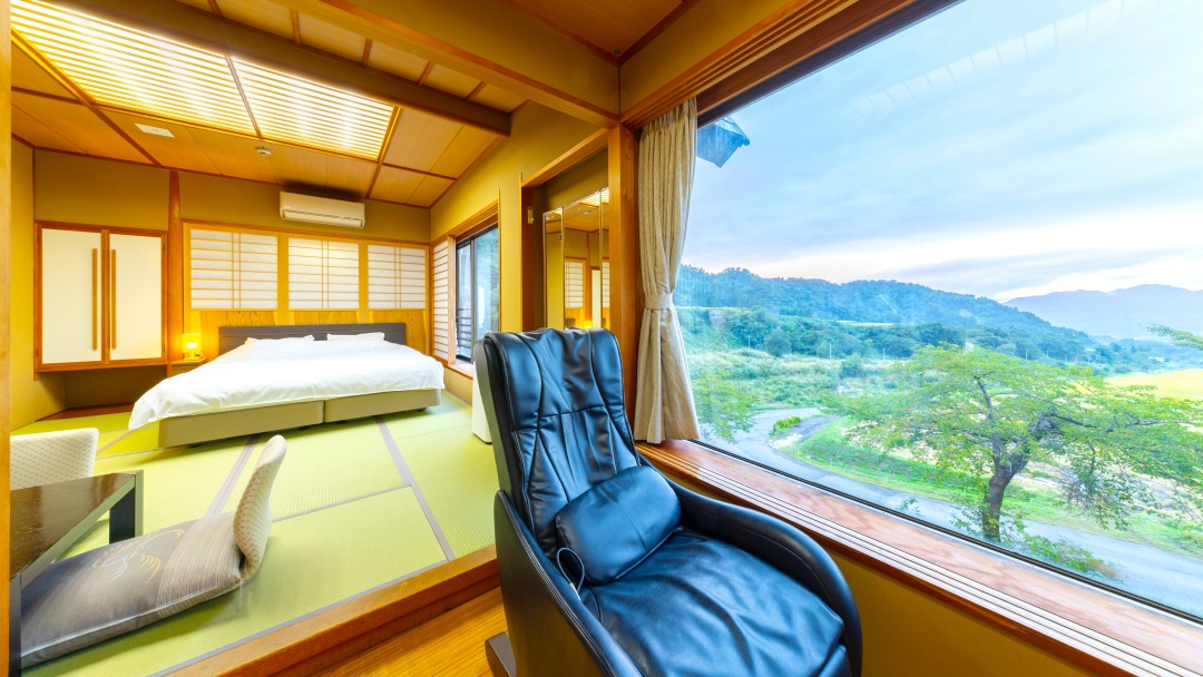  【田園眺望】和室10畳ダブルベッド/幅180㎝