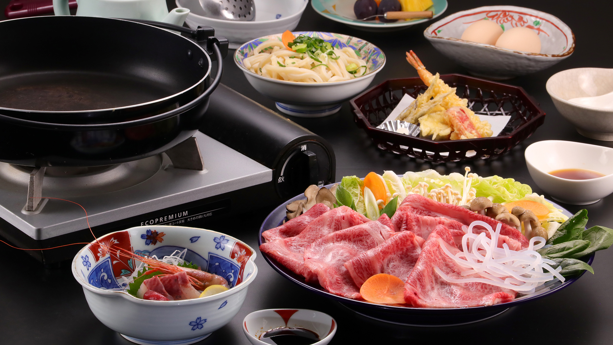 ＜最高級牛肉＞若狭牛すき焼きを堪能