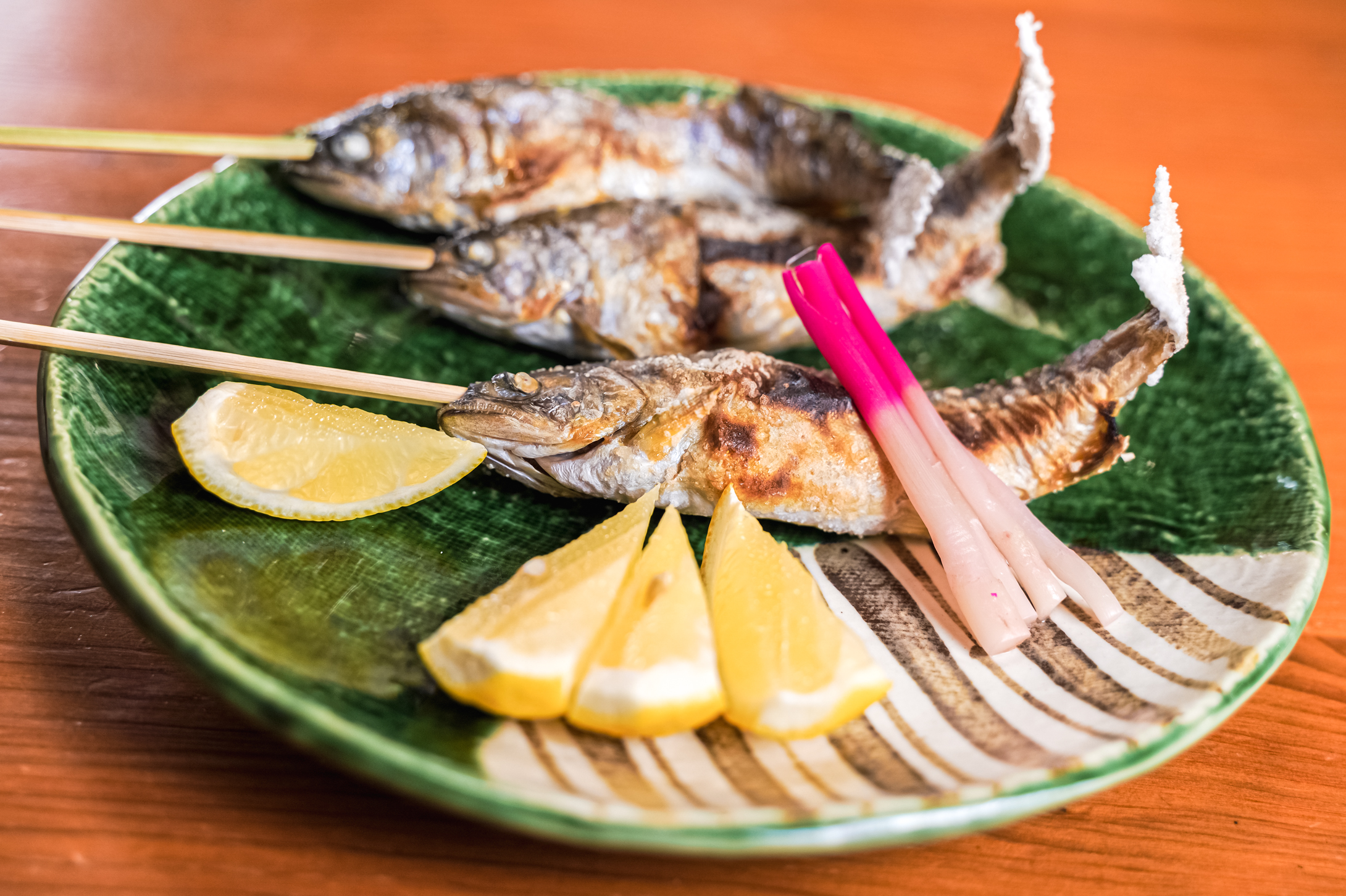 山女魚の塩焼き