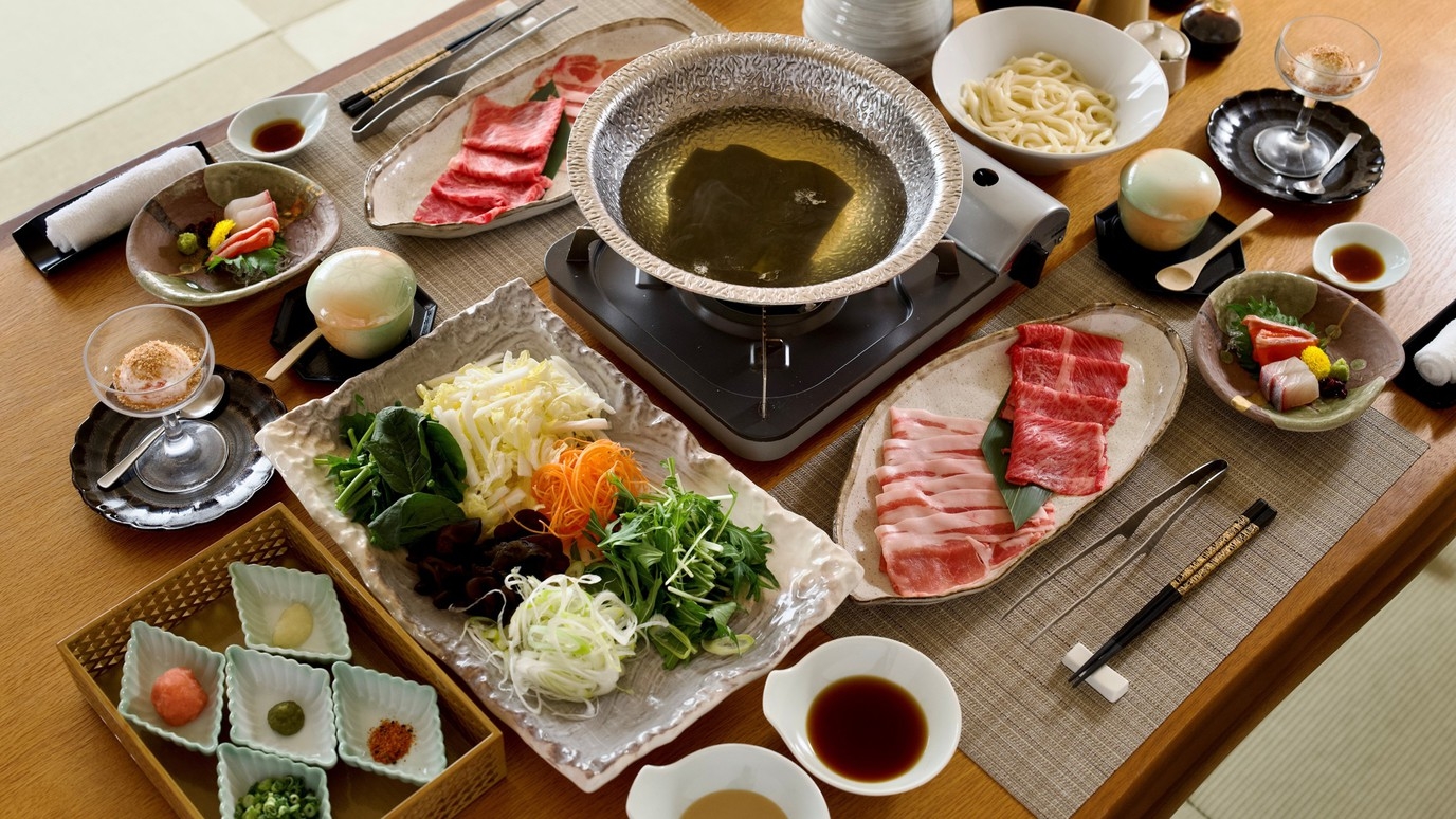 ー富士山の見える温泉旅館ー『しゃぶしゃぶプラン』【夕食+朝食】【避暑地・夏休み涼しいファミリー旅行】