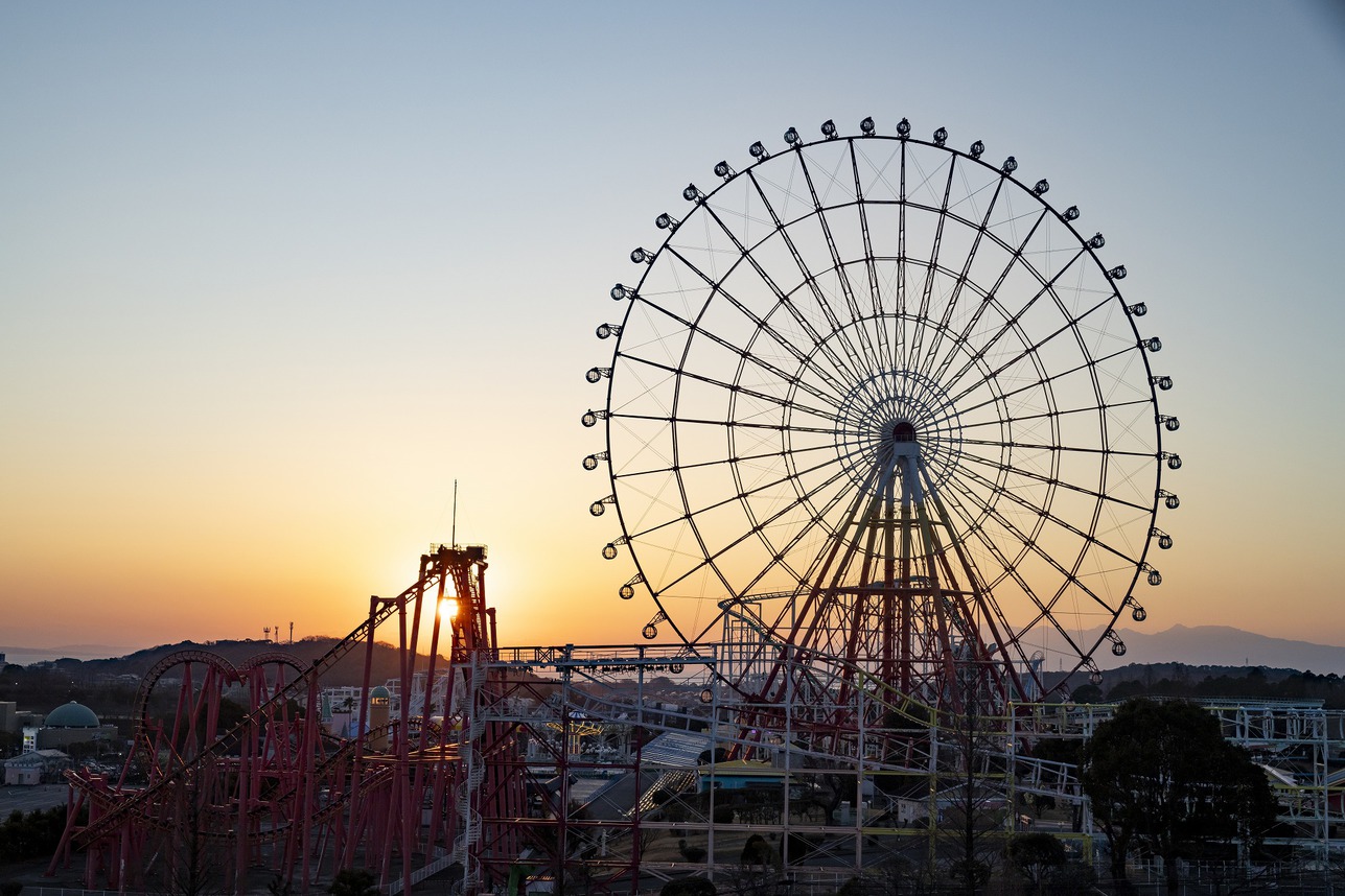 客室からの夕焼け