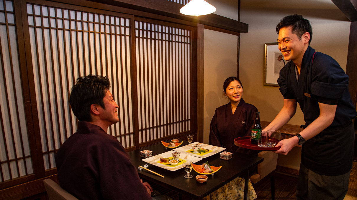 ＜ヴィーガン＞ 群馬の恵みの和食を美味しく食べて社会貢献！ 三つの無料貸切露天・アウト12時