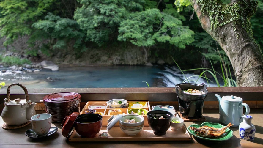 テラス朝食1