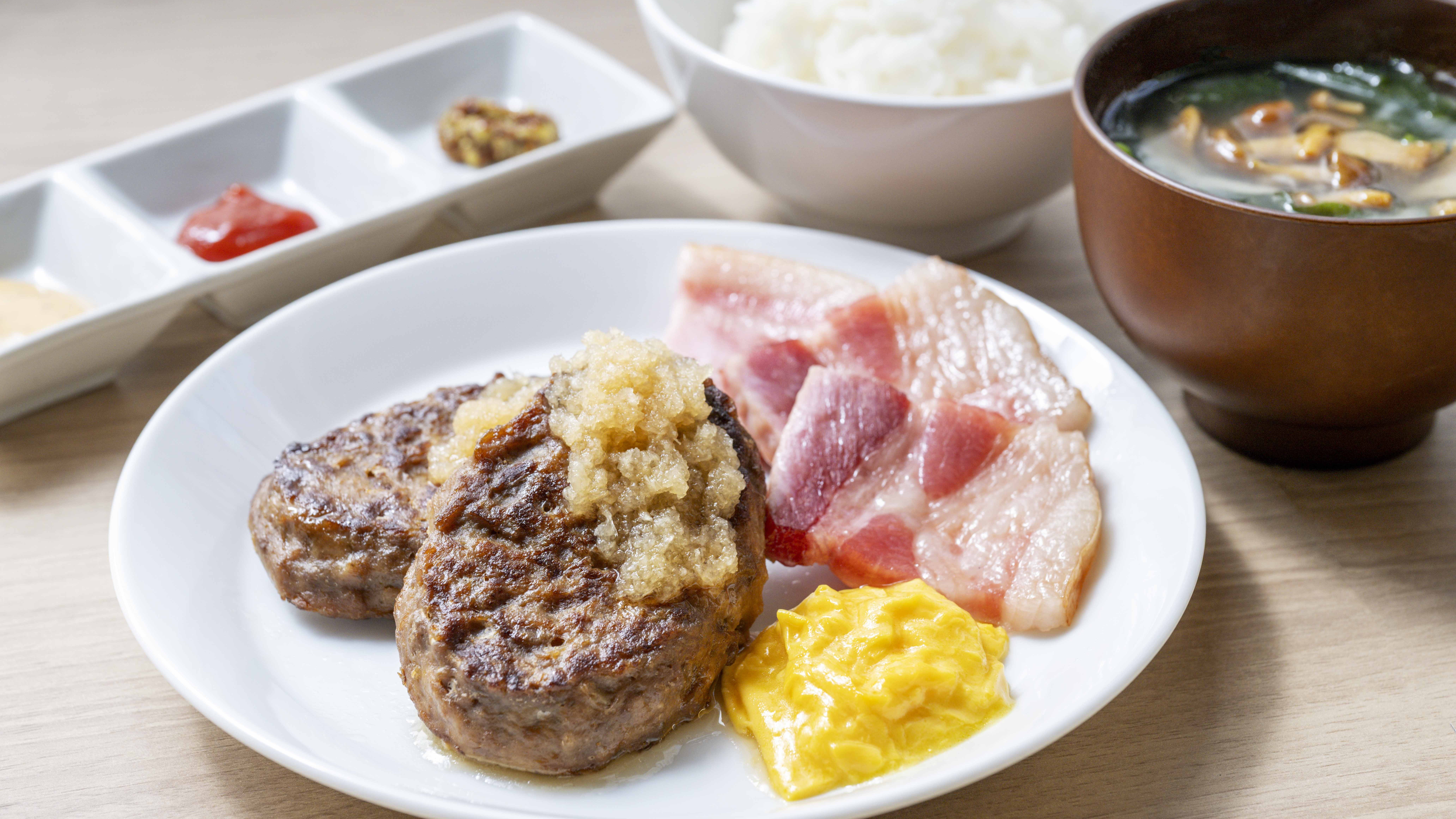 ハンバーグメインの取り合わせ例