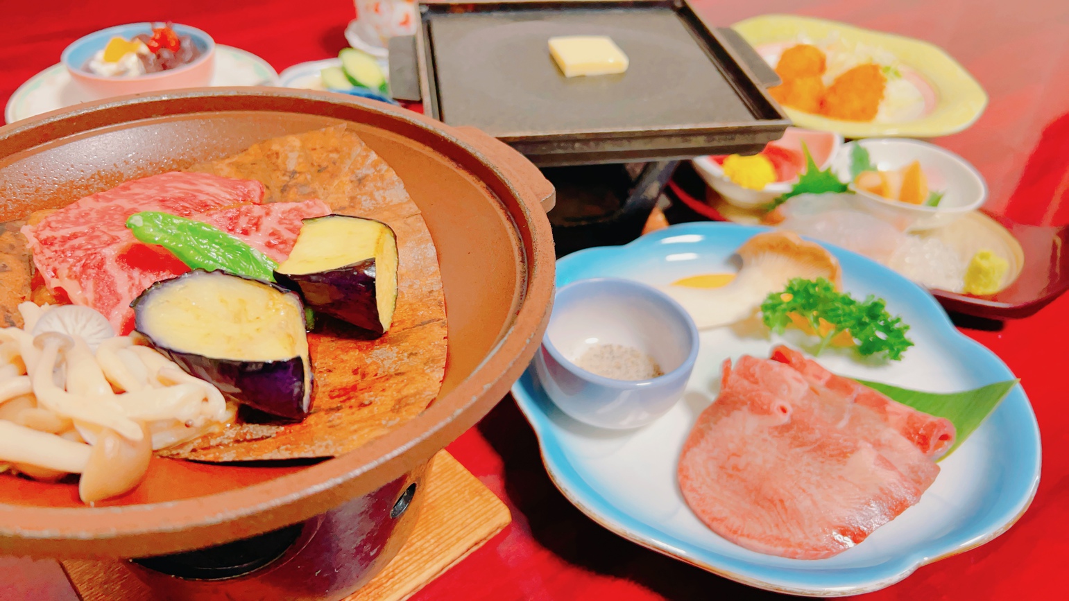 夕食のみ　【　お肉好き必見　】　プラン★★　仙台名物牛タンと黒毛和牛