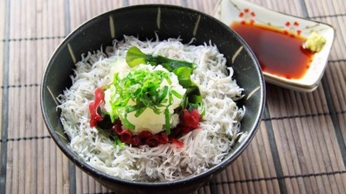 ルートイン裾野インターオリジナルメニュー　しらす丼