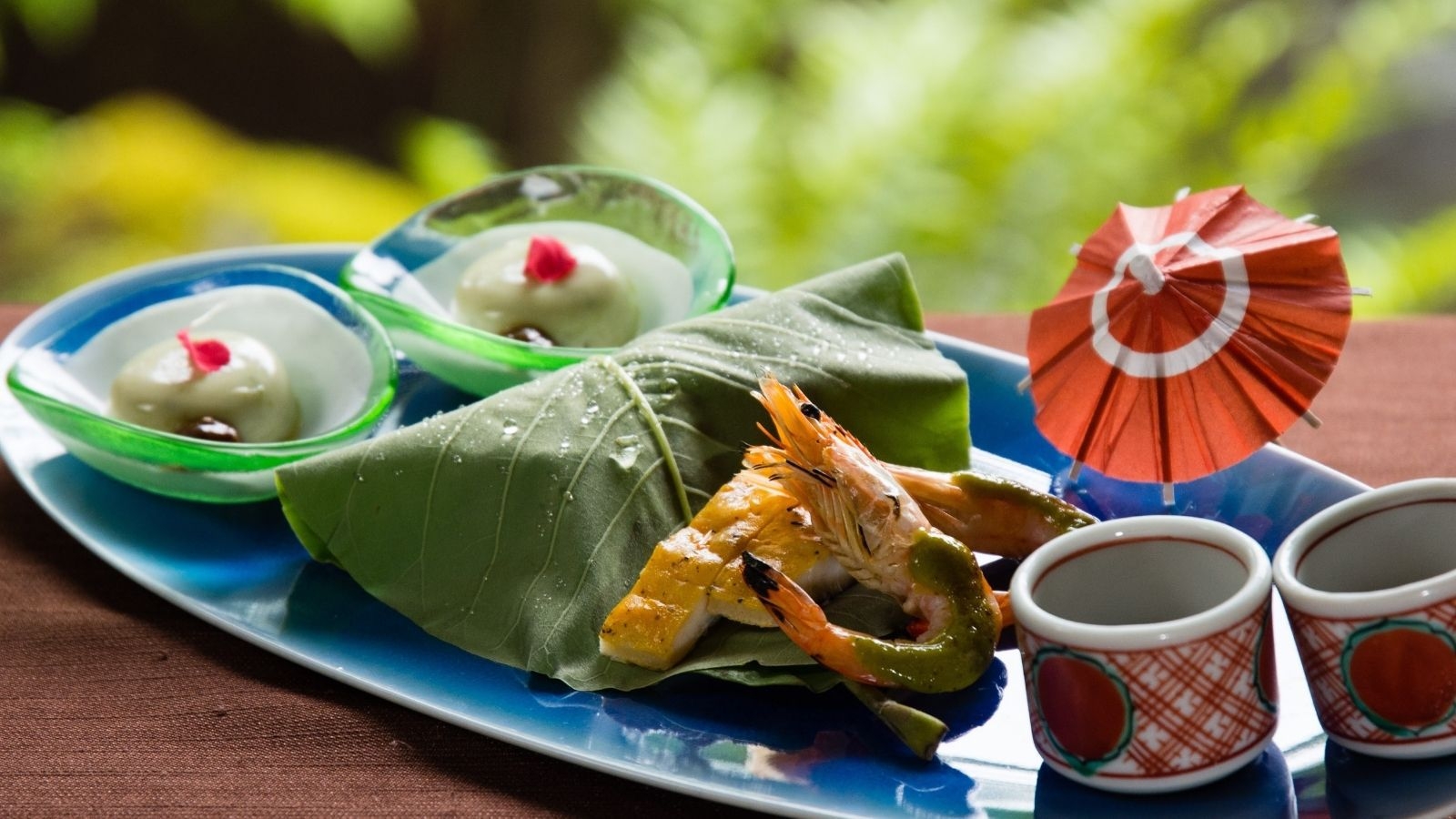 【夏秋会席　6月中旬〜10月末】川魚三種食べ比べを楽しむ