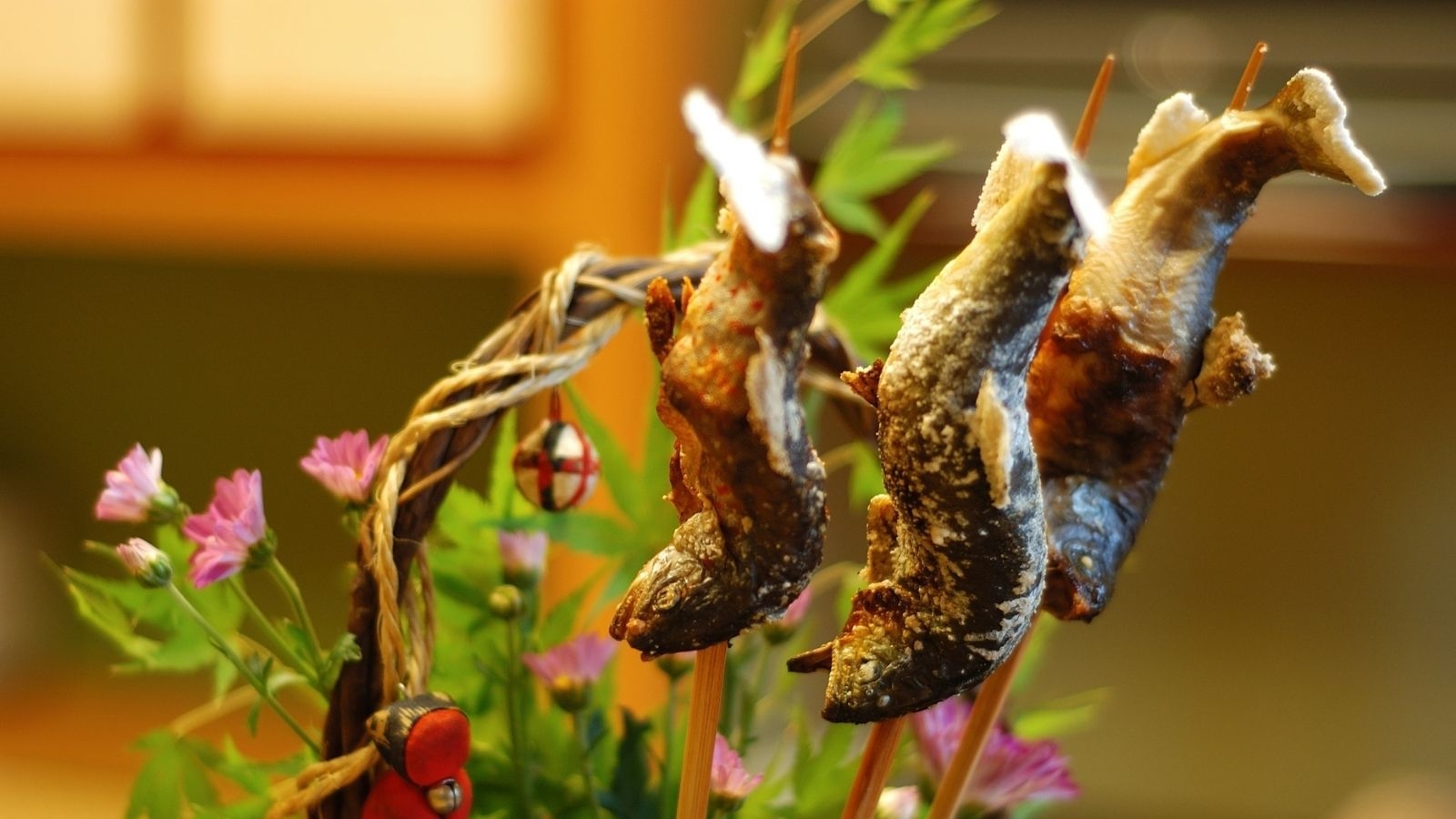 【夏秋会席　6月中旬〜10月末】川魚三種食べ比べを楽しむ