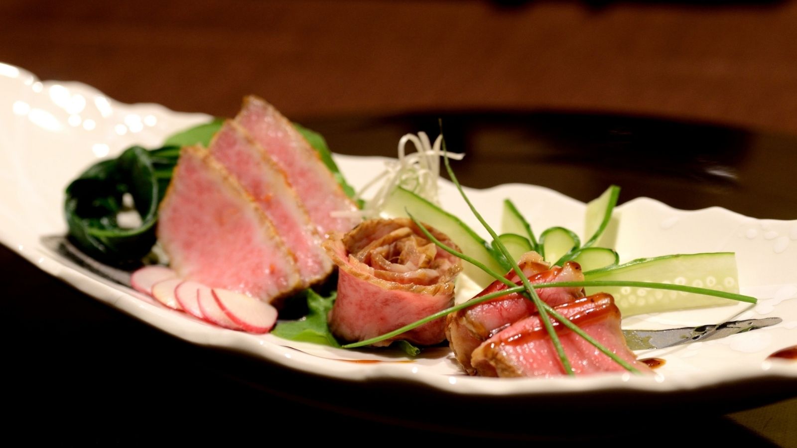 飛騨牛ローストビーフの一例