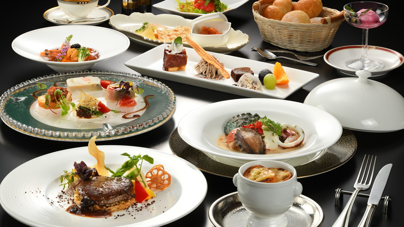 【さき楽60】青森贅沢フレンチフルコース│毬姫牛ステーキ・アワビ・八戸産魚介のコトリヤード