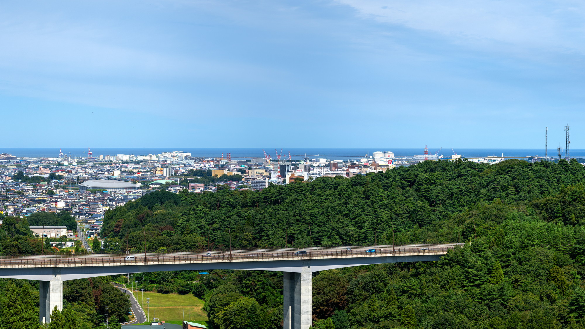 ホテルから望む壮大な太平洋の景色。青空と緑が広がる絶景を、心ゆくまでお楽しみください。