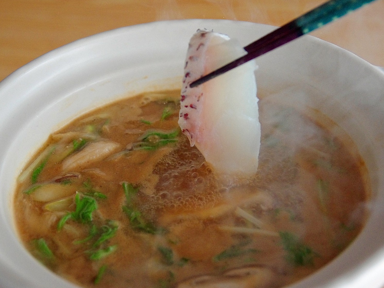 胡麻味噌だしのしゃぶしゃぶ