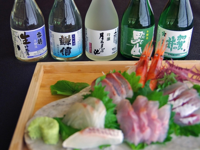地元のお酒と地元で獲れた鮮魚！糸魚川にしかない味