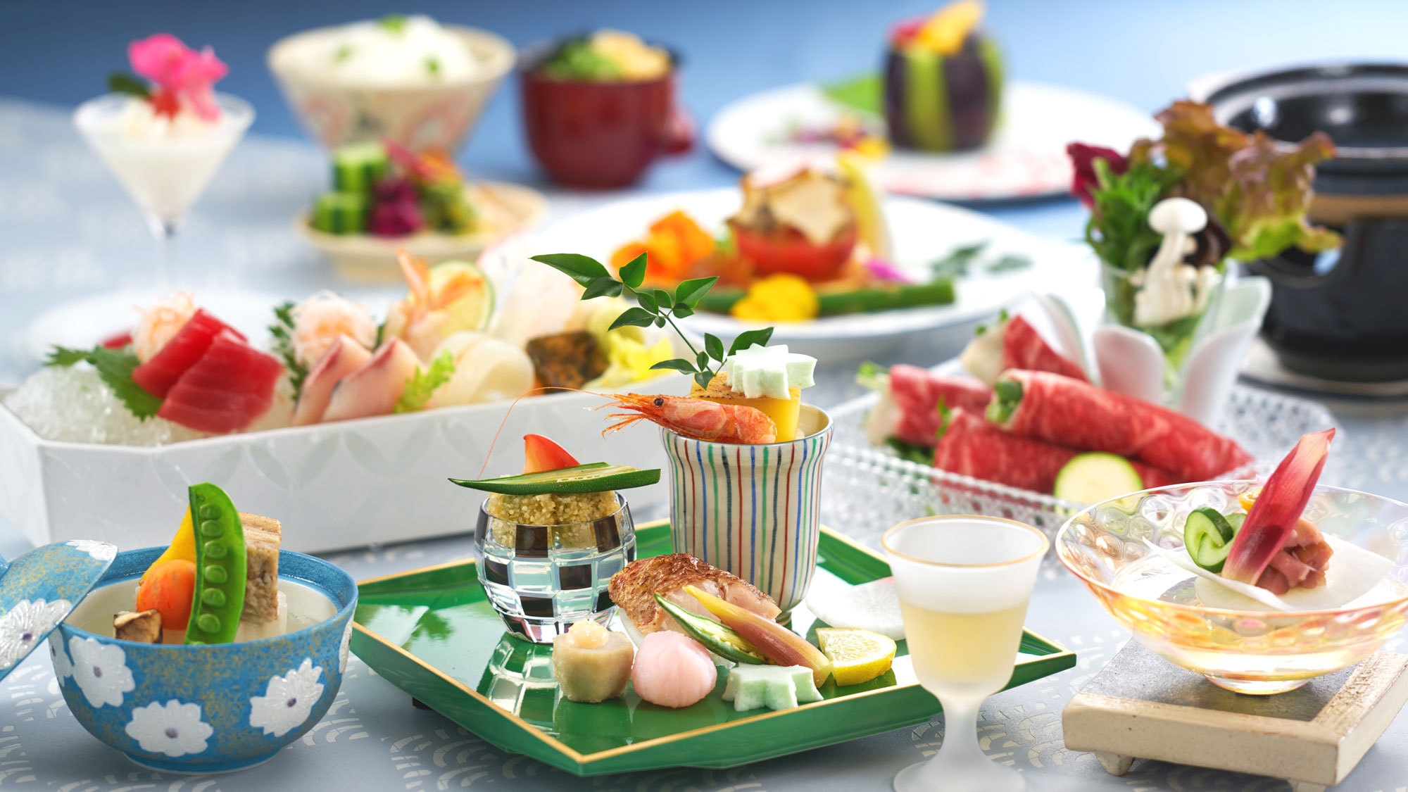 美味しい夏をギュッと集めた☆うまさぎっしり創作会席プラン
