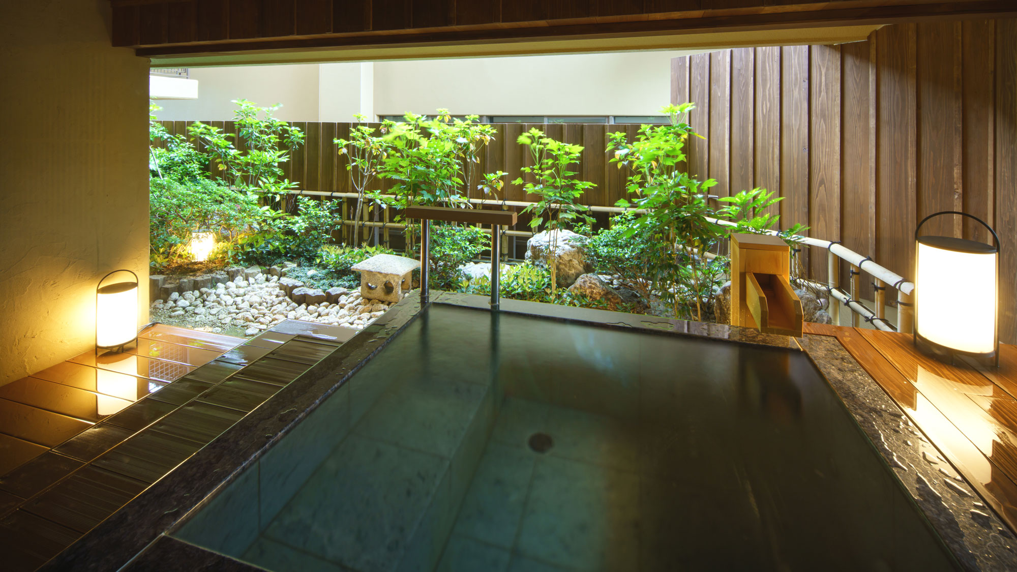 ハンモック付和モダンツインルーム露天風呂付（角部屋）