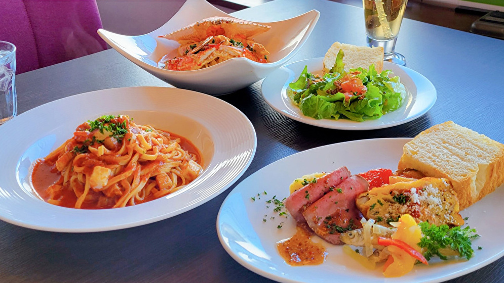 パスタドノール　ランチセット（一例）です