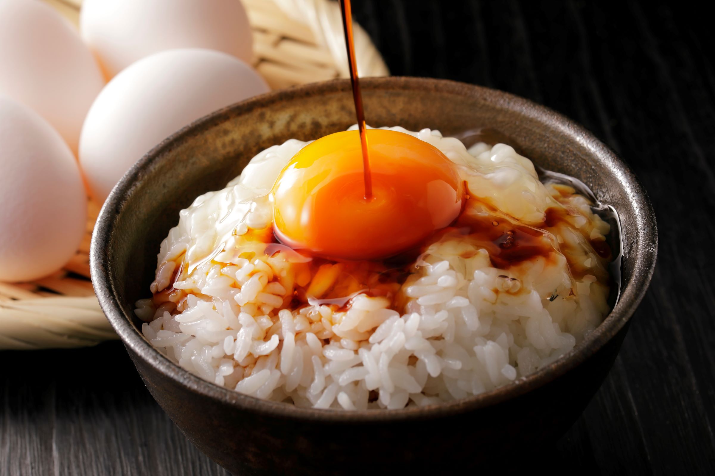 こだわりの醤油バー＆千葉県産のたまごでとびきりのTKGを☆　※画像はイメージです