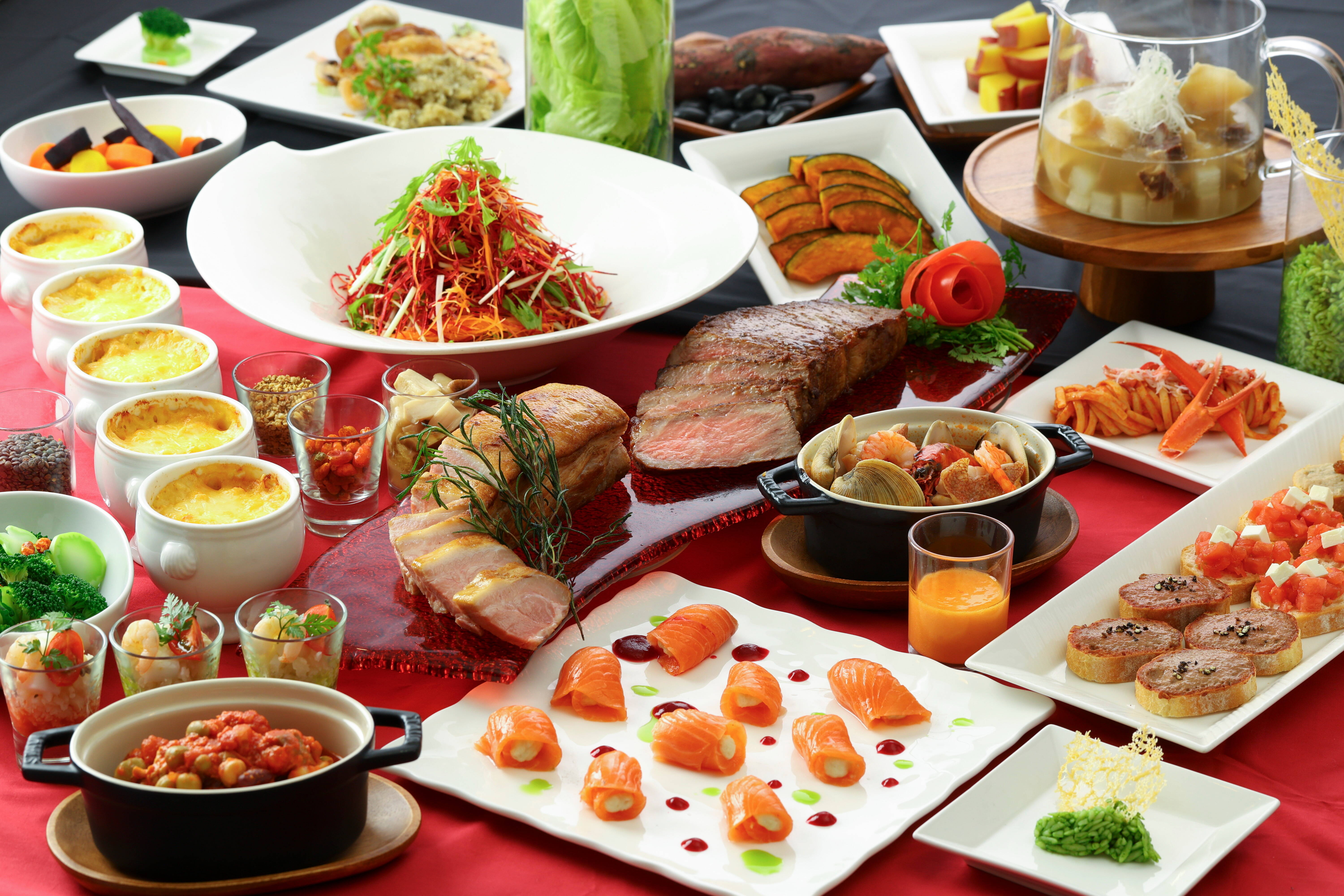 【レストラン カーメル】ディナービュッフェ☆ ＊画像は一例です。