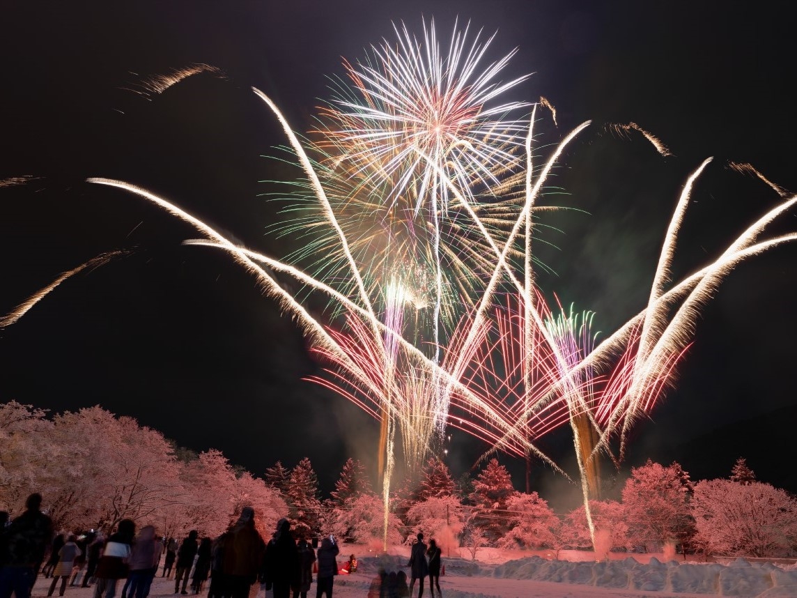 【期間限定】冬はやっぱり温泉！冬花火や屋台村を楽しむ！十和田湖冬物語2026＜朝食付＞