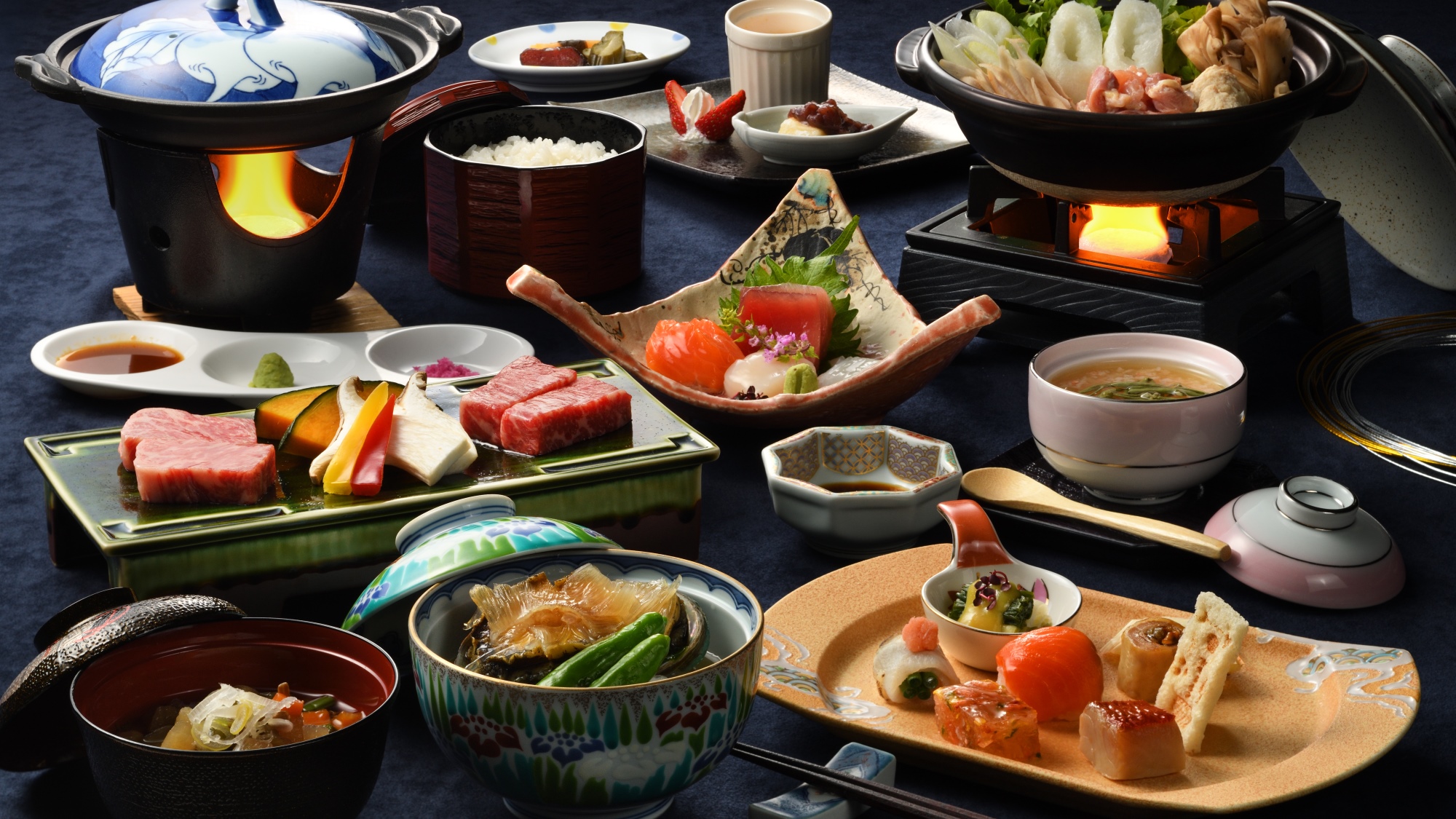 ◇『来満さまコース』お料理一例(きりたんぽ)