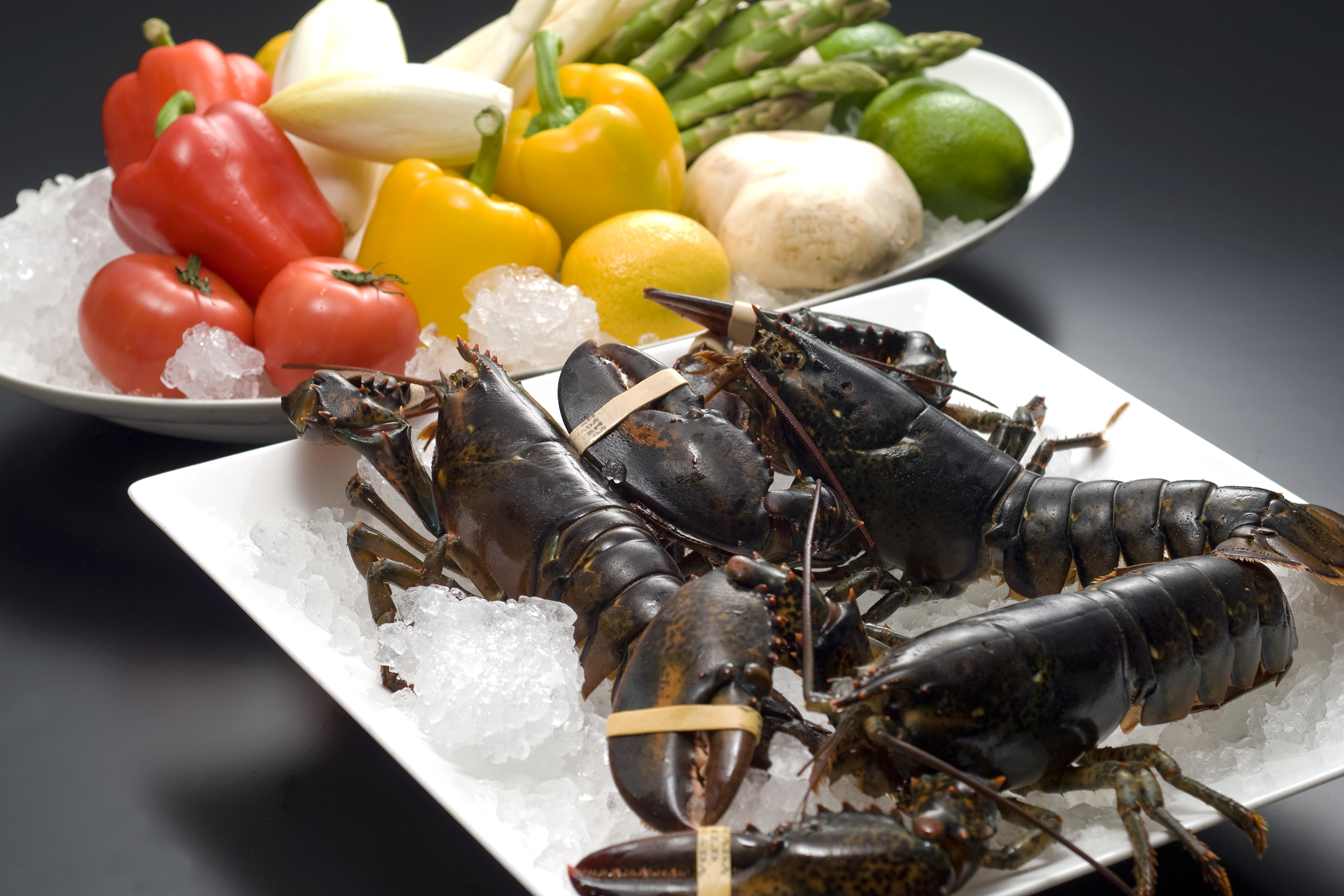 シェフこだわりの素材を使用した鉄板焼き