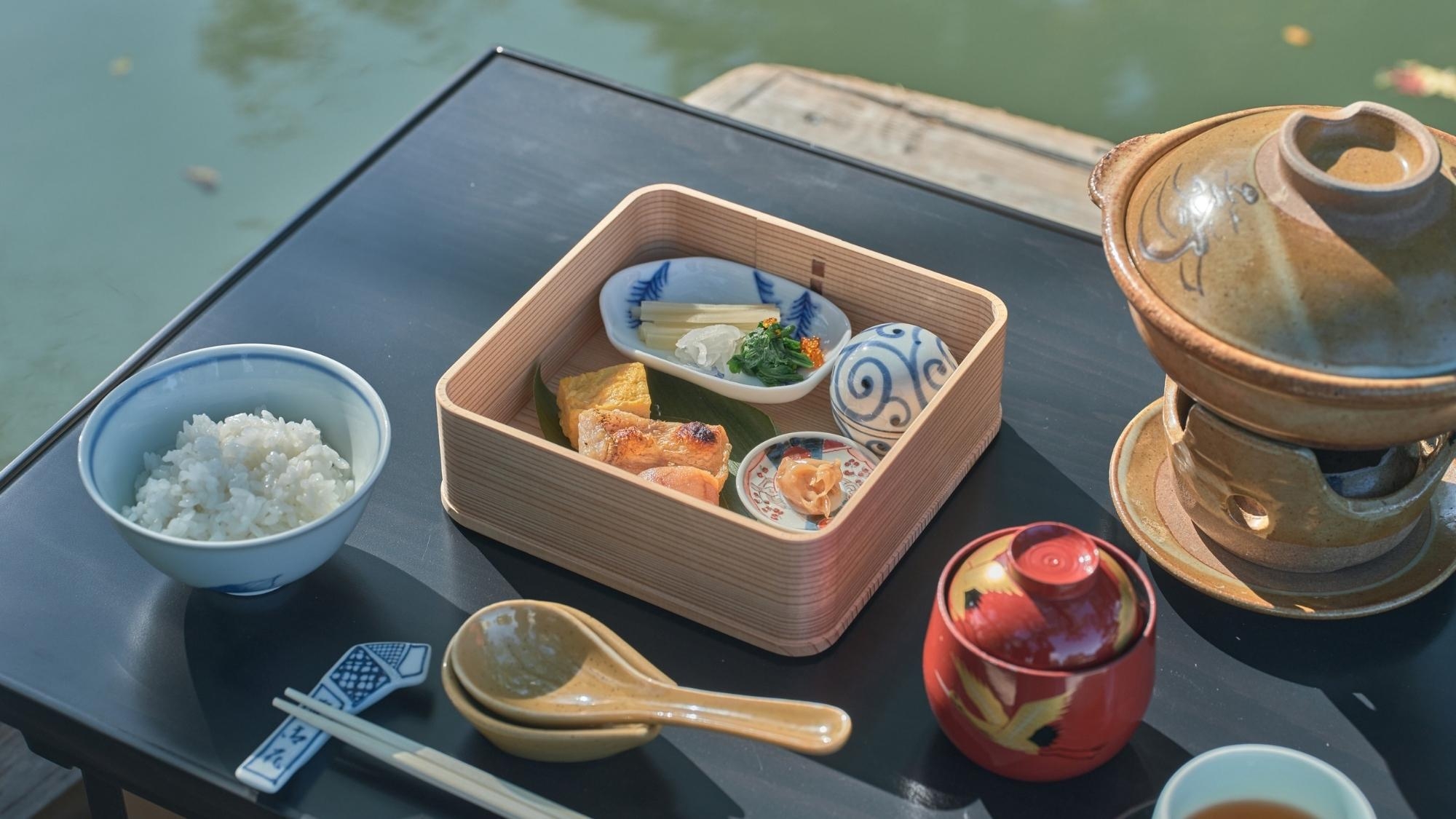 【2食付】大名家のお舟朝食〜お殿様のように過ごす、朝の特別なひととき