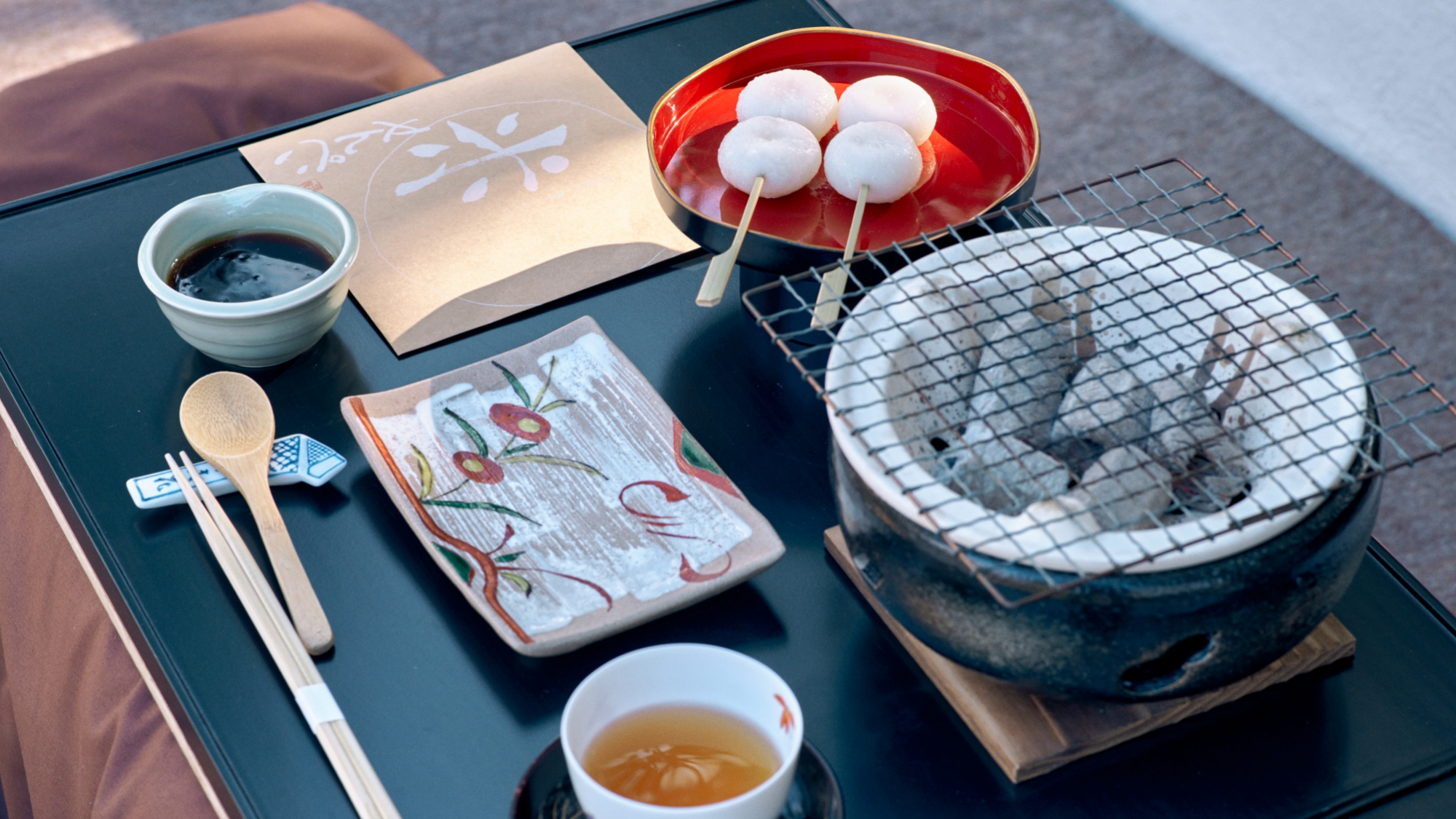 【冬期限定】こたつ舟でお団子プラン