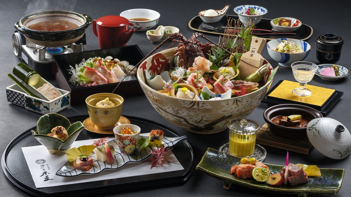 【春SALE】月替わりの米屋美食会席☆全室温泉かけ流し風呂付