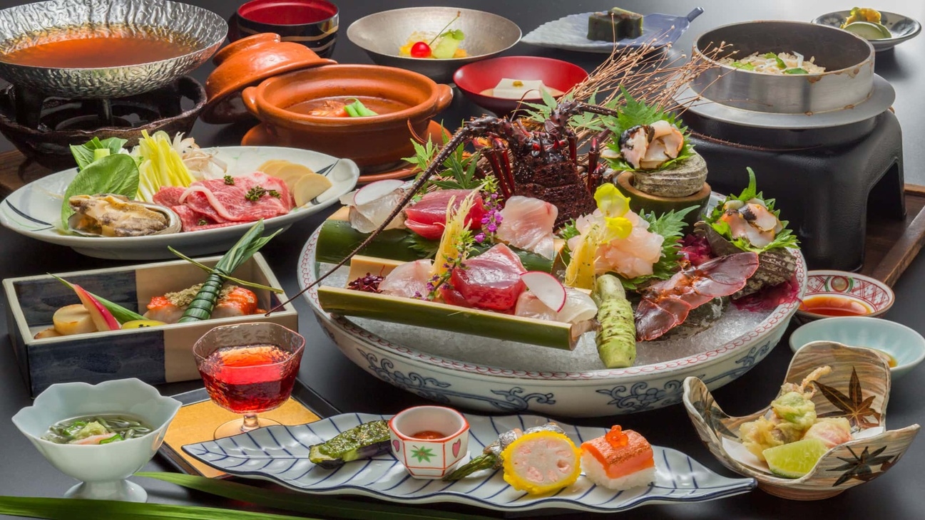【さき楽60】＜60日前までのご予約でお得＞◇米屋美食会席◇〜全室温泉かけ流し風呂付〜