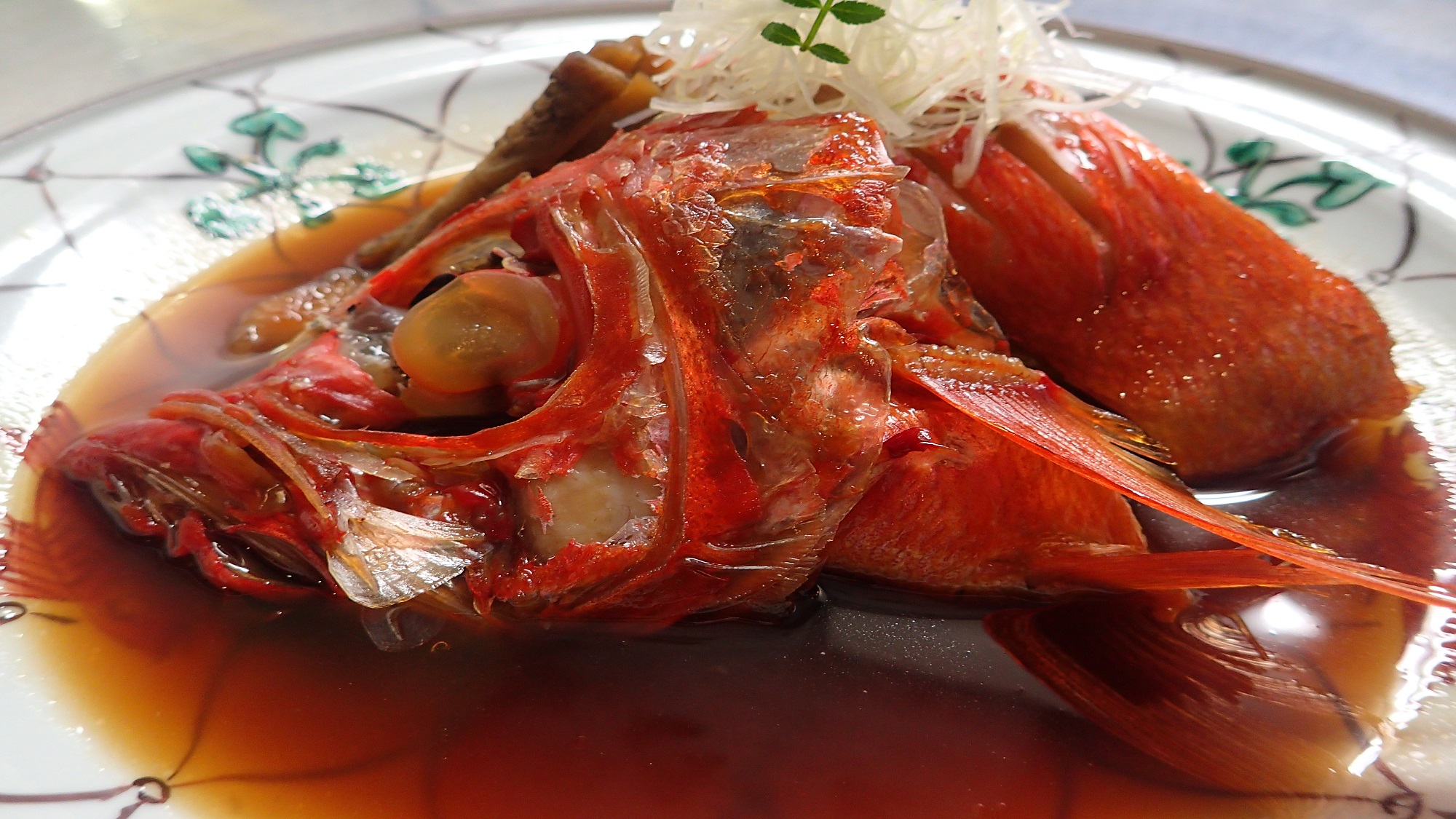 追加料理：金目鯛の煮付け　5,500円(税込)