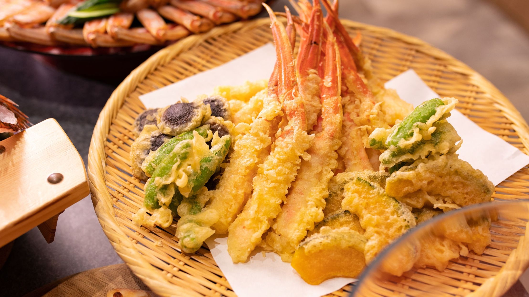 【ラッキーDAY】3000円OFFのお得プラン♪蟹刺し＋蟹天ぷら＋ステーキも食べ放題【K119KZ】