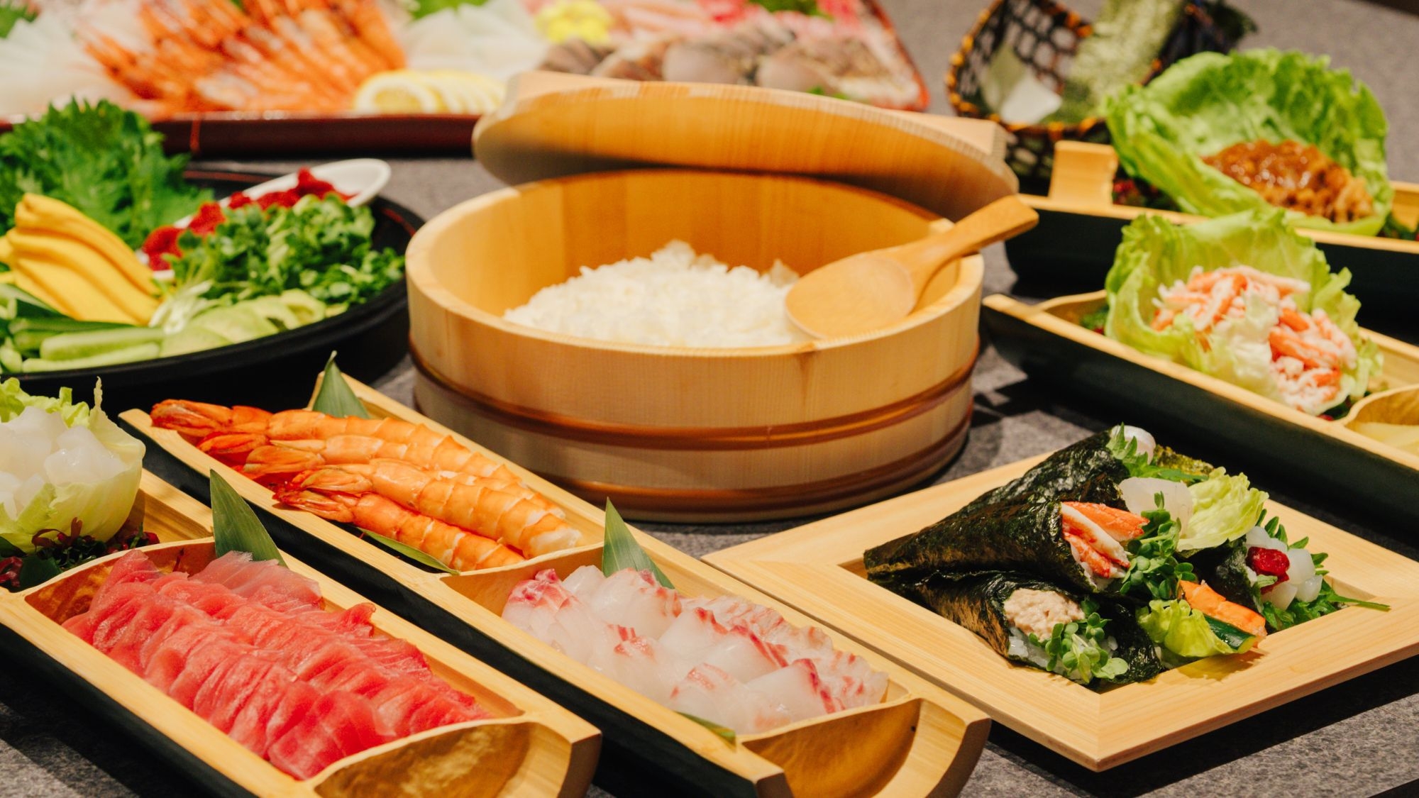 【楽天スーパーSALE】5％OFF！鰻、まぐろ、雲丹の握り寿司にステーキも食べ放題♪［K001KZ］