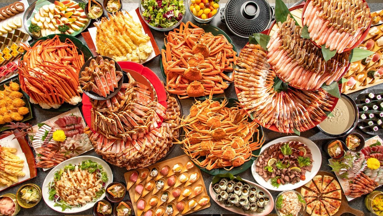 【新春企画｜冬ビュッフェ】期間限定・伊根ぶり食べ放題付！豪快カニビュッフェ【K001KZ】