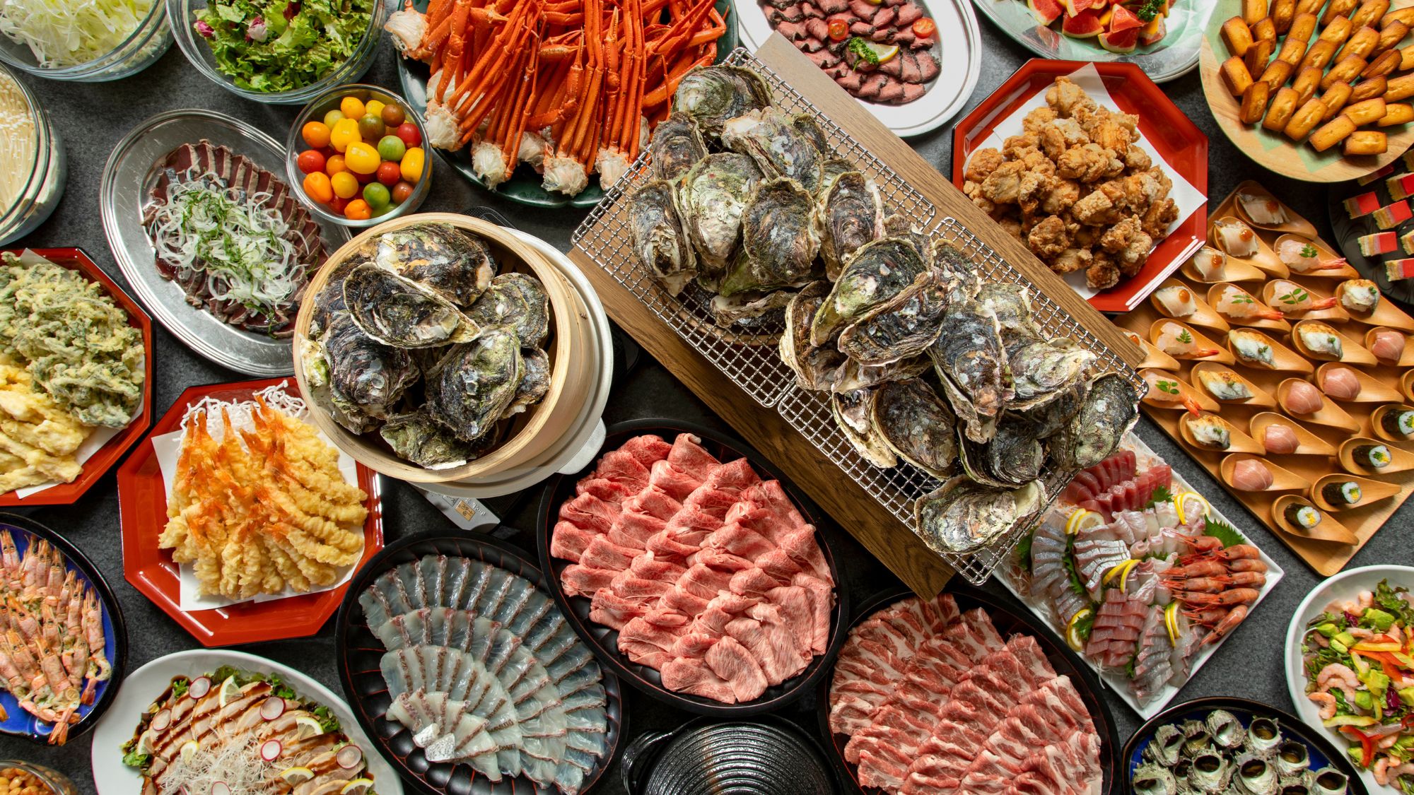 【初夏ビュッフェ】岩ガキと三種しゃぶしゃぶが食べ放題！海鮮ビュッフェ開催