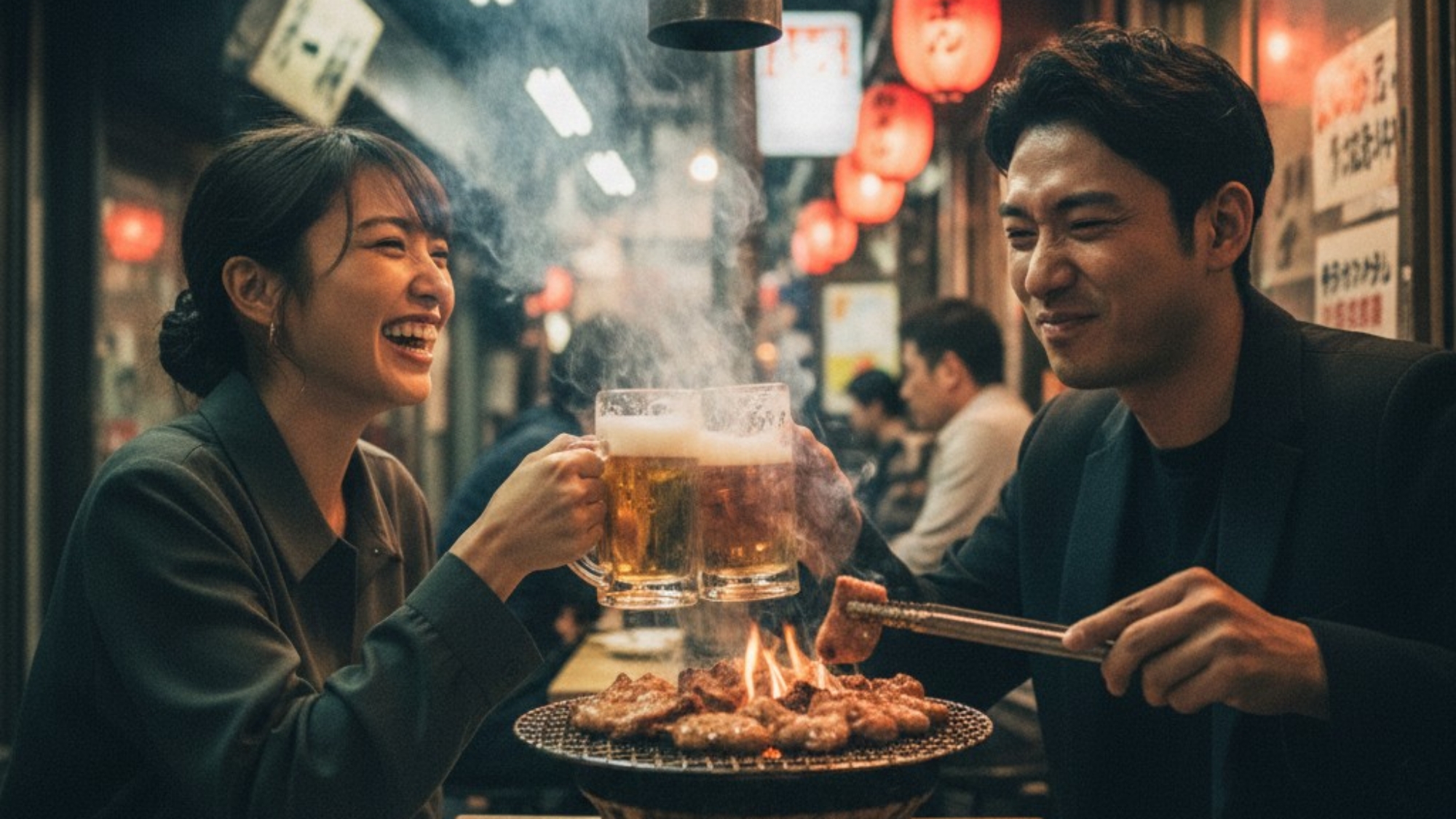 なんばグルメを満喫！香ばしく焼き上げた大阪名物ホルモン焼き