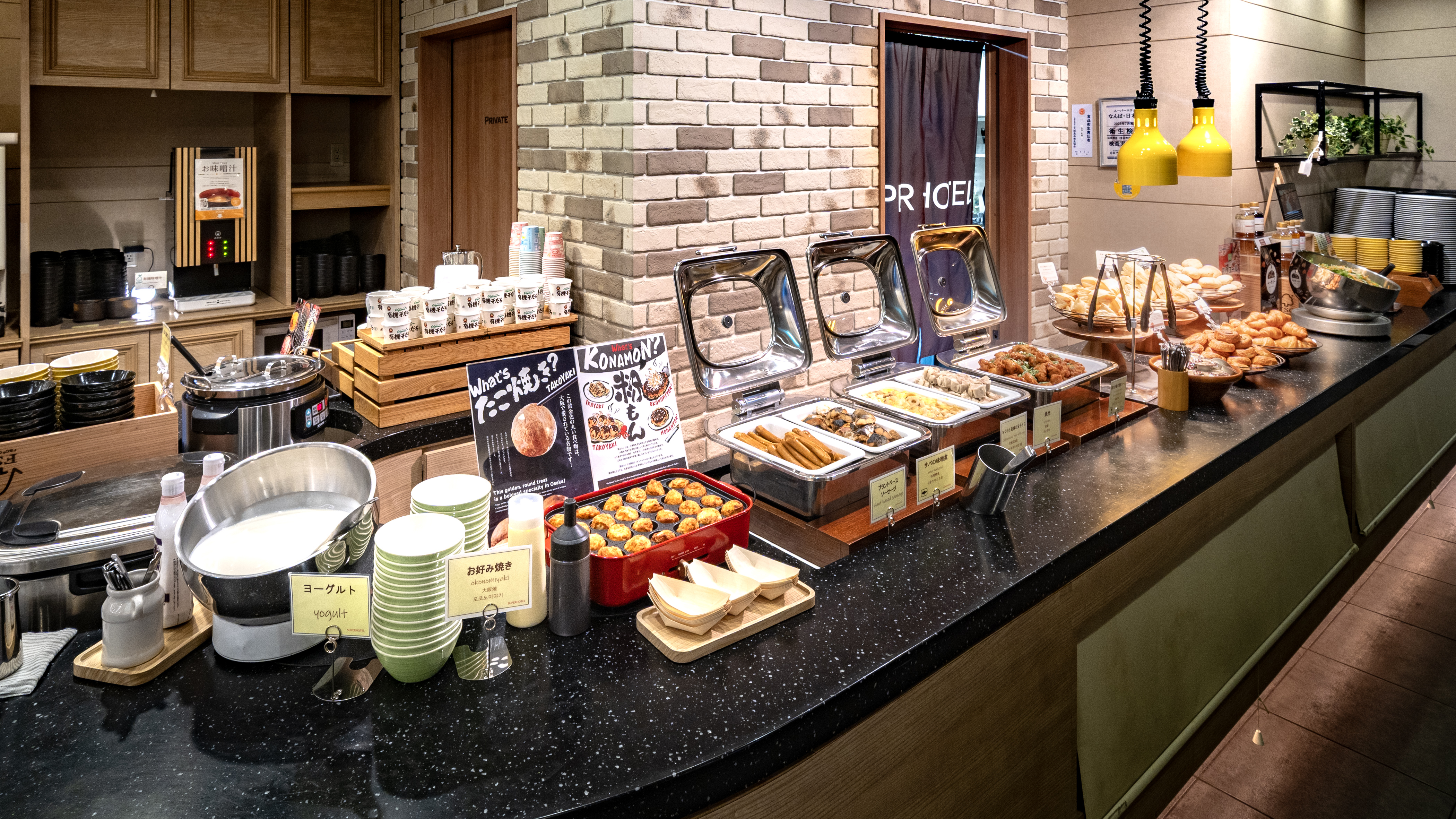 健康朝食【全日】630～900焼き立てパンや食材の香りが会場に広がり食欲が進みます！