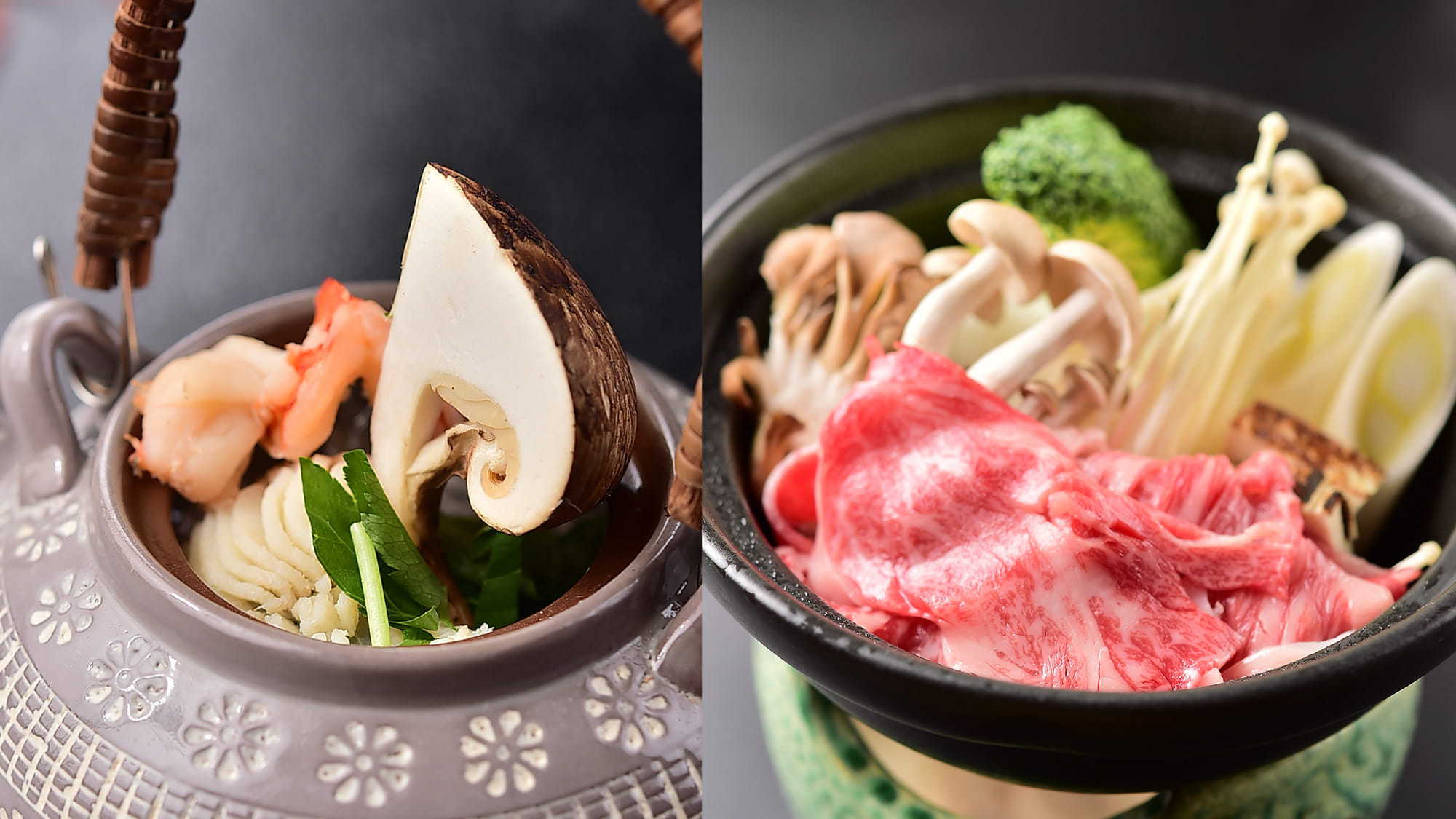 【舞扇】9/23～10/31＜ 『松茸土瓶蒸し』 ＆ 信州牛 ＞