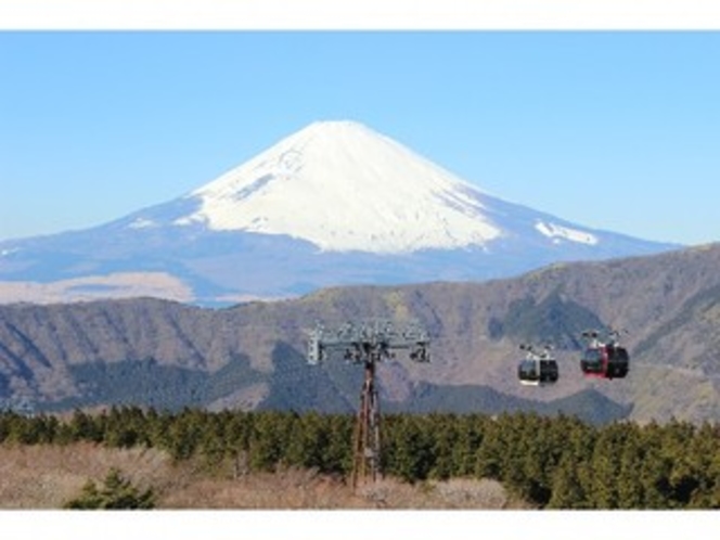 大涌谷から見た絶景富士
