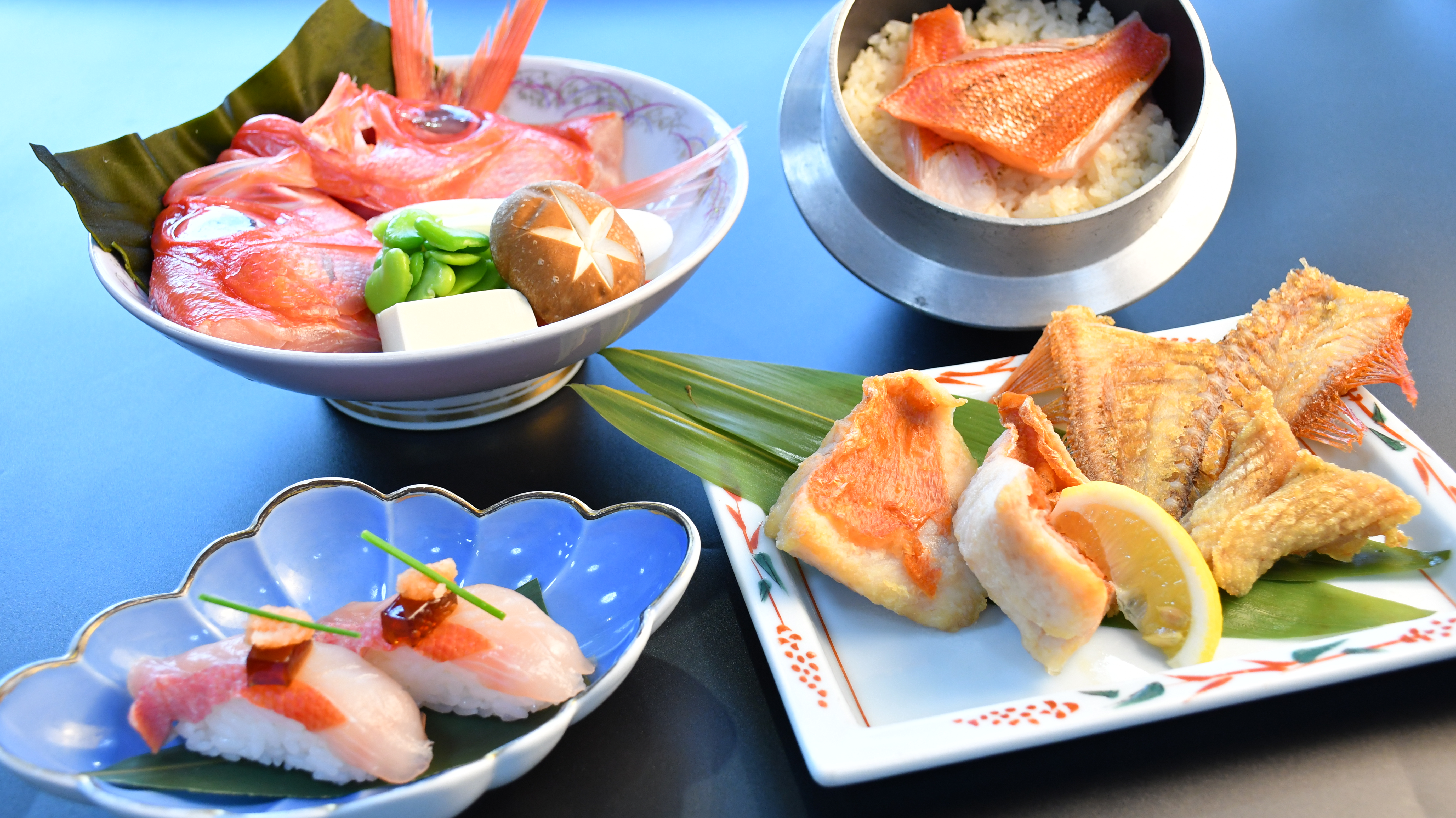 【期間限定グルメ】金目鯛食べ尽くし会席